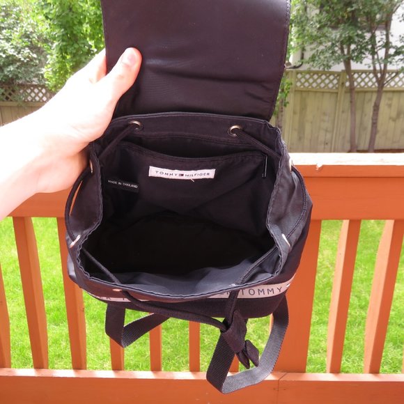 Black Tommy Hilfiger Mini Backpack - Picture 10 of 11